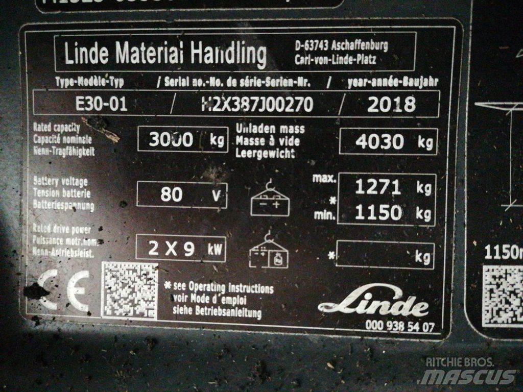 Linde E30-01 Električni viličarji