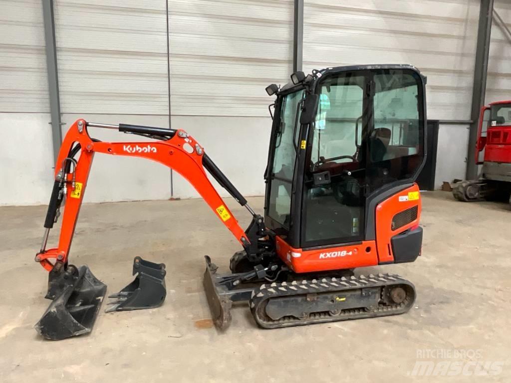 Kubota KX 018-4 Mini bagri <7t