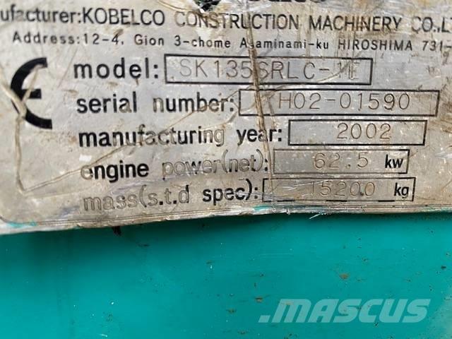 Kobelco SK 135 SR LC Bagri goseničarji