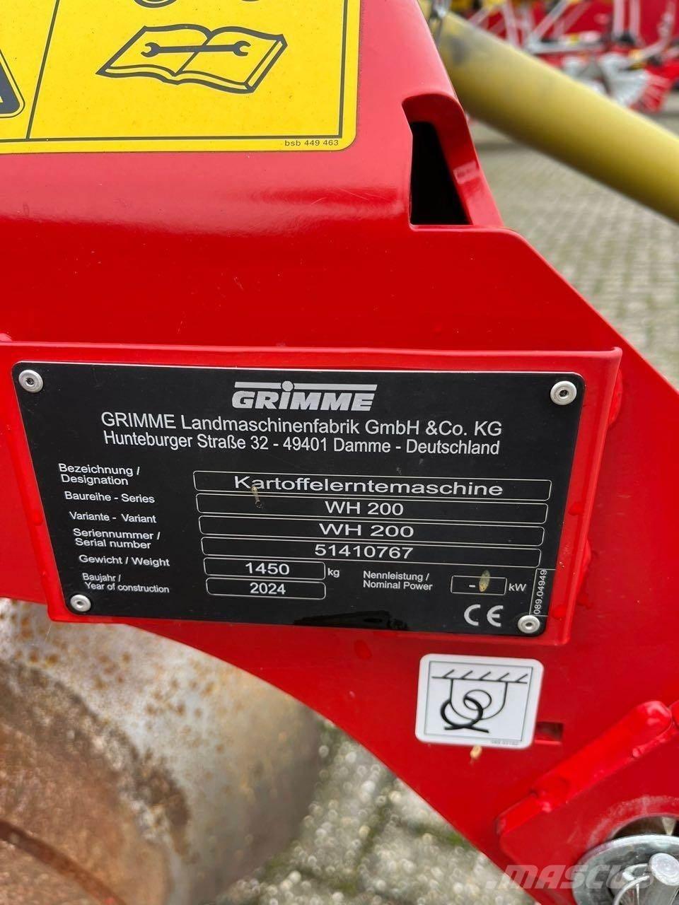 Grimme WH 200 Stroji za žetje krompirja