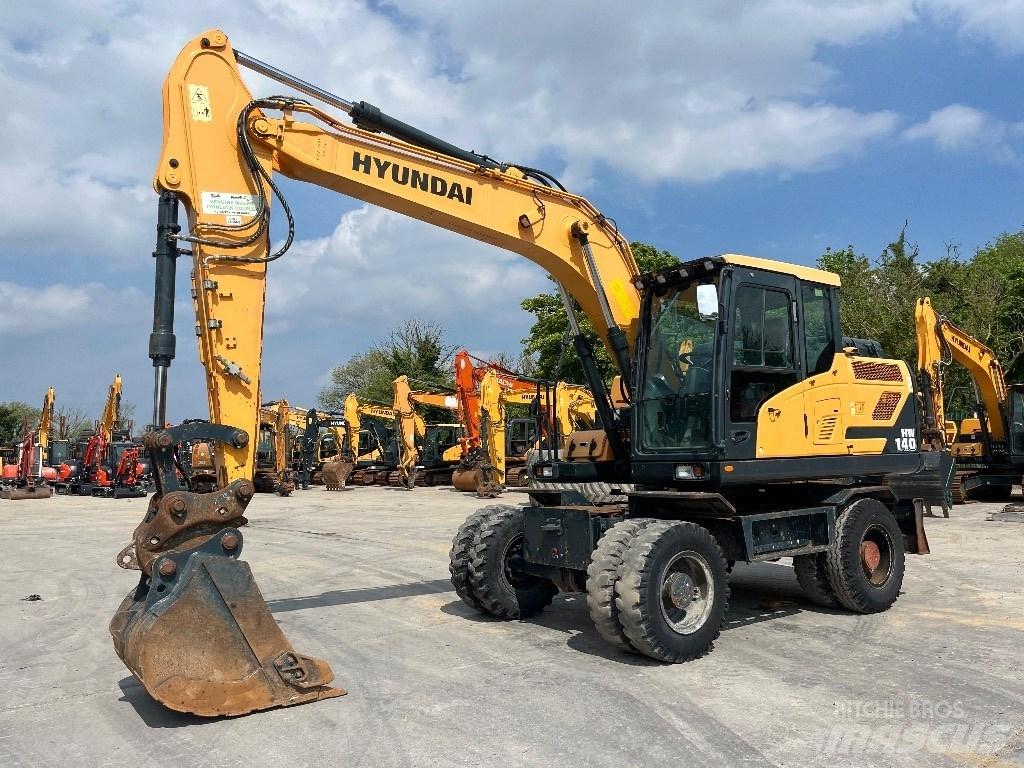 Hyundai HW140 Bagri na kolesih