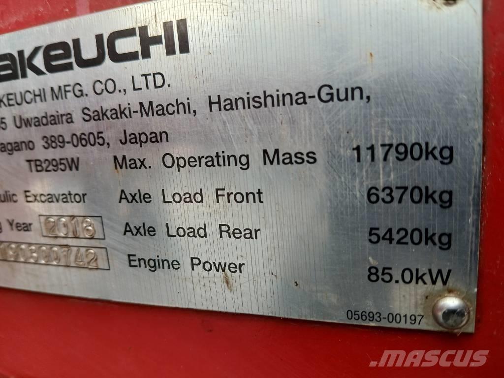 Takeuchi TB 295 W Bagri na kolesih