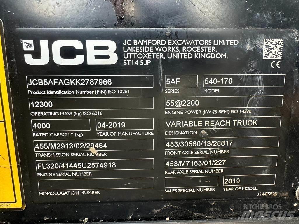 JCB 540-170 Teleskopski viličarji