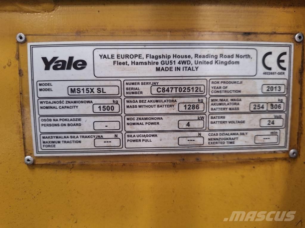 Yale MS 15x IL Viličarji - drugo