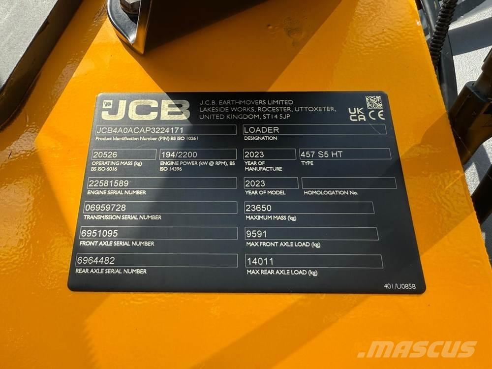 JCB 457 HT Kolesni nakladalci