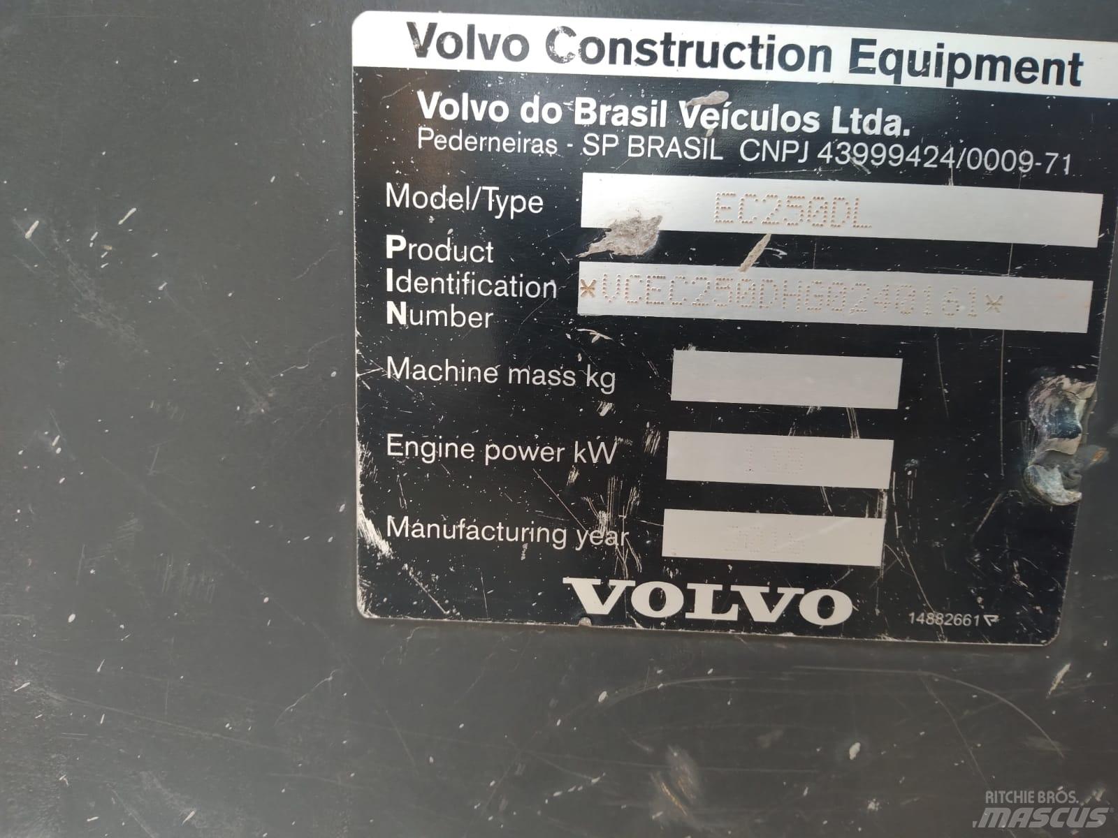 Volvo EC 250 D L Bagri goseničarji