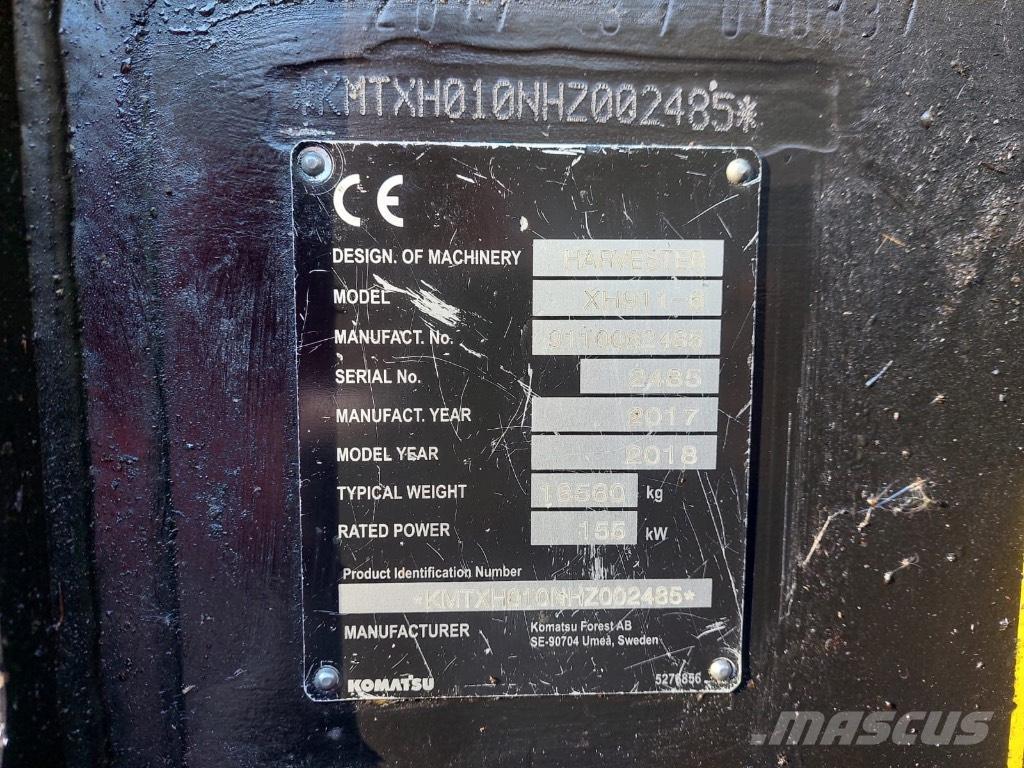 Komatsu 911 Harvesterji