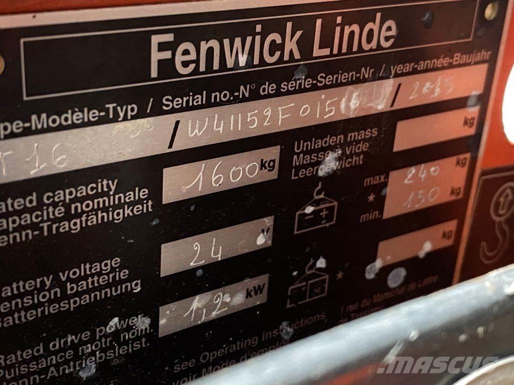 Linde T16 Električni nizko dvižni viličar