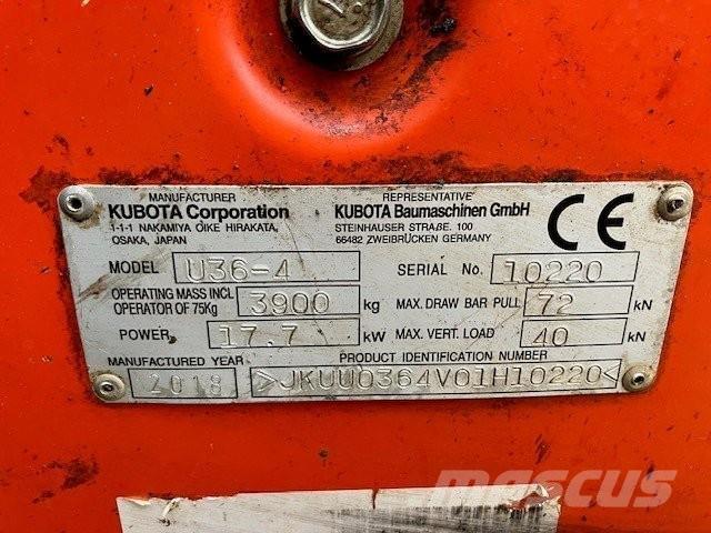 Kubota U36-4 Bagri goseničarji
