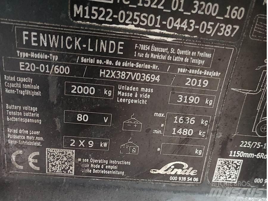 Linde E20-01/600 Električni viličarji