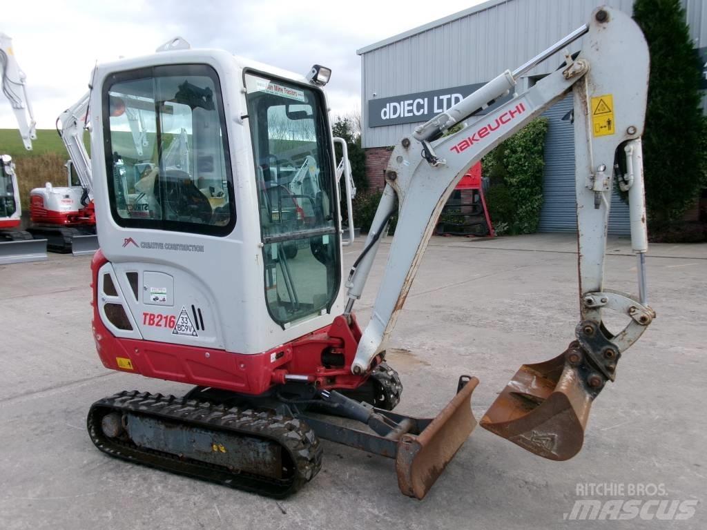 Takeuchi TB 216 Mini bagri <7t