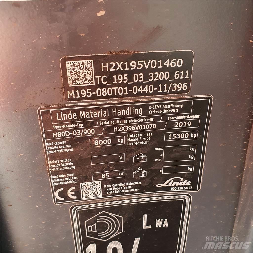 Linde H80D/900 Dizelski viličarji