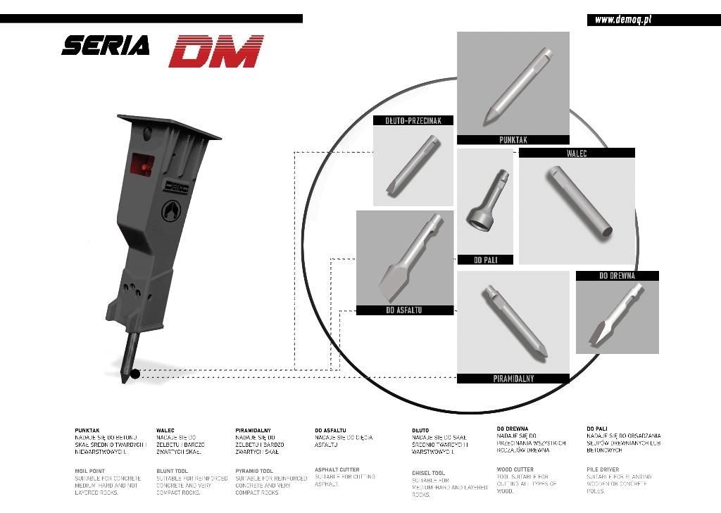  DEMOQ  DM250 Kladiva