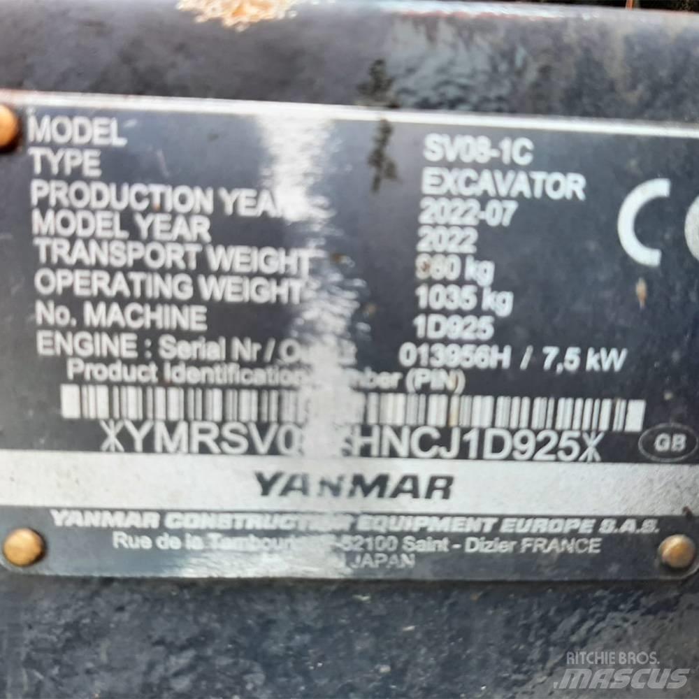Yanmar SV 08 Mini bagri <7t
