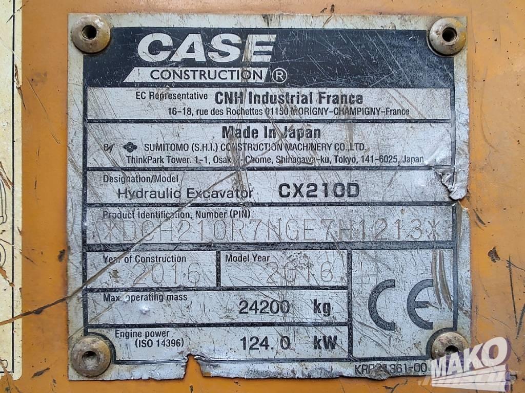 CASE CX 210 D Bagri goseničarji