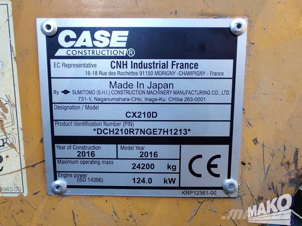 CASE CX 210 D Bagri goseničarji