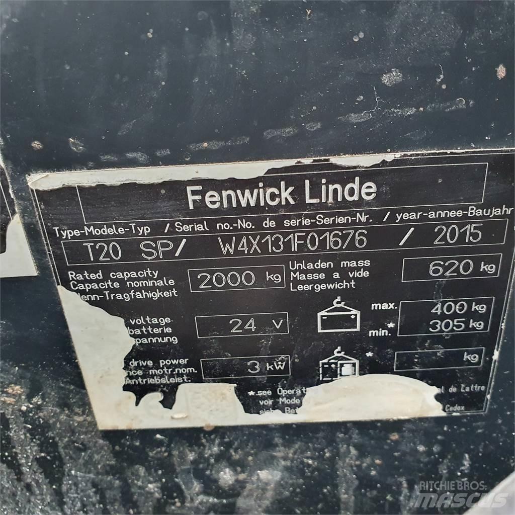 Linde T20SP kurz Električni nizko dvižni viličar