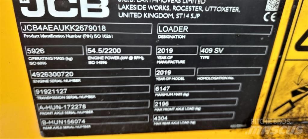 JCB 409 Kolesni nakladalci
