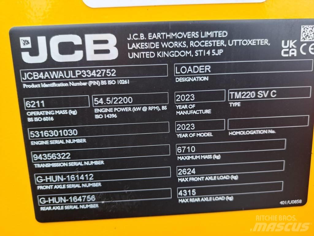 JCB TM 220 SV Kolesni nakladalci