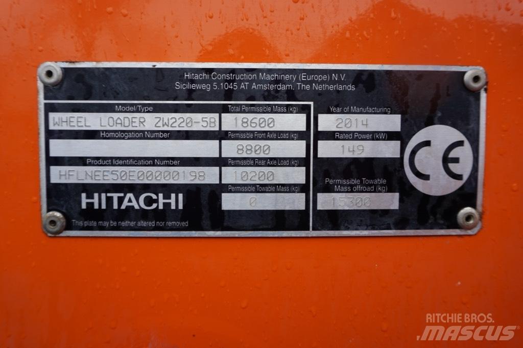 Hitachi ZW 220-5 B Kolesni nakladalci
