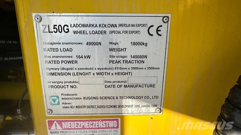 XCMG ZL 50 G Kolesni nakladalci