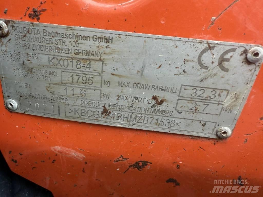 Kubota KX 018-4 Mini bagri <7t