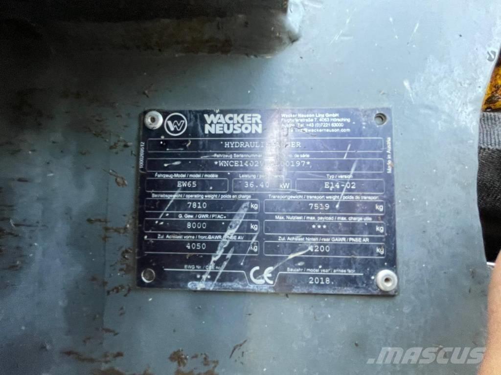 Wacker Neuson W65 Bagri na kolesih