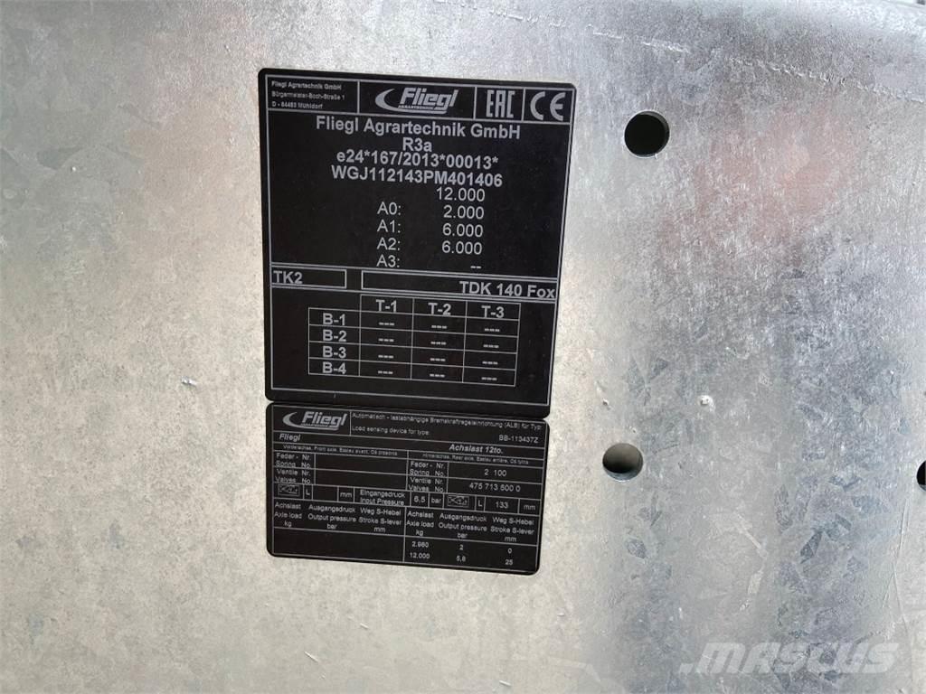 Fliegl TDK 140 FOX Kmetijstvo - drugo
