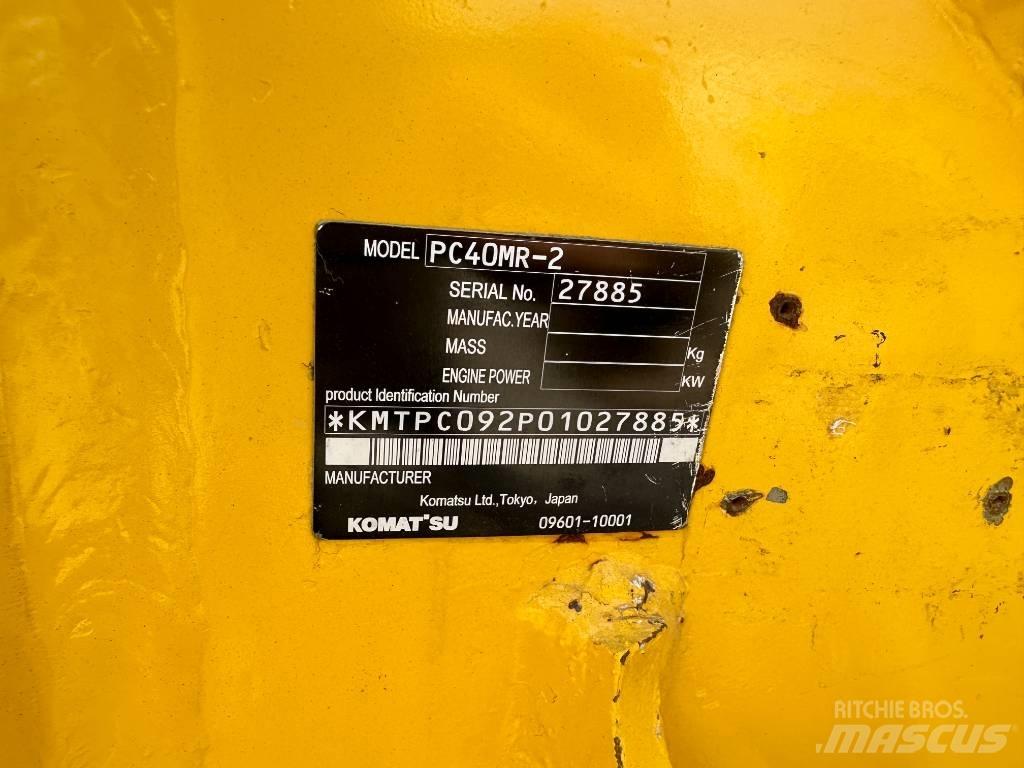 Komatsu PC 40 Mini bagri <7t