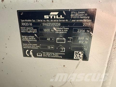 Still RX20-16 Električni viličarji