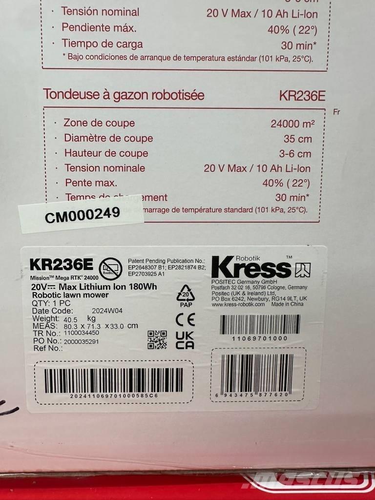Kress KR236E Robotske kosilnice