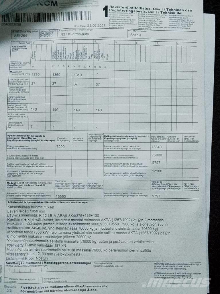 Scania R 480 LB Kiper tovornjaki