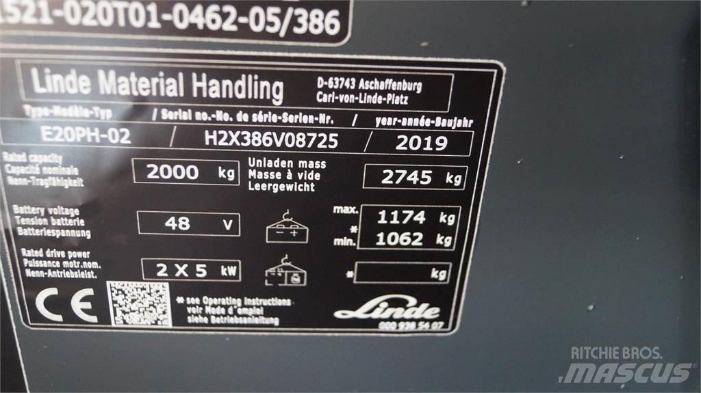 Linde E20PH Električni viličarji