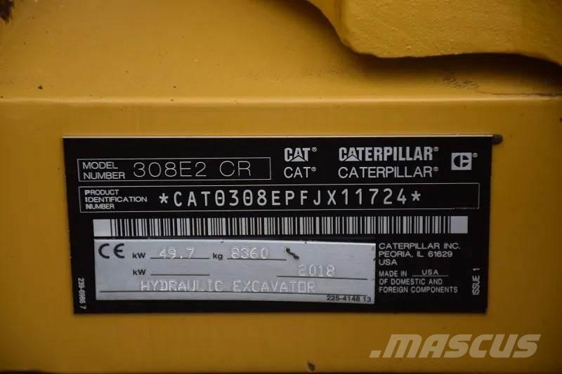 CAT 308 E2CR Midi bagri 7t – 12t