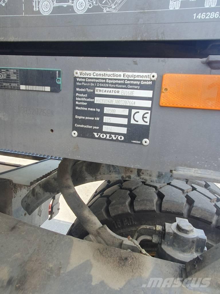 Volvo EW 160 E Bagri na kolesih