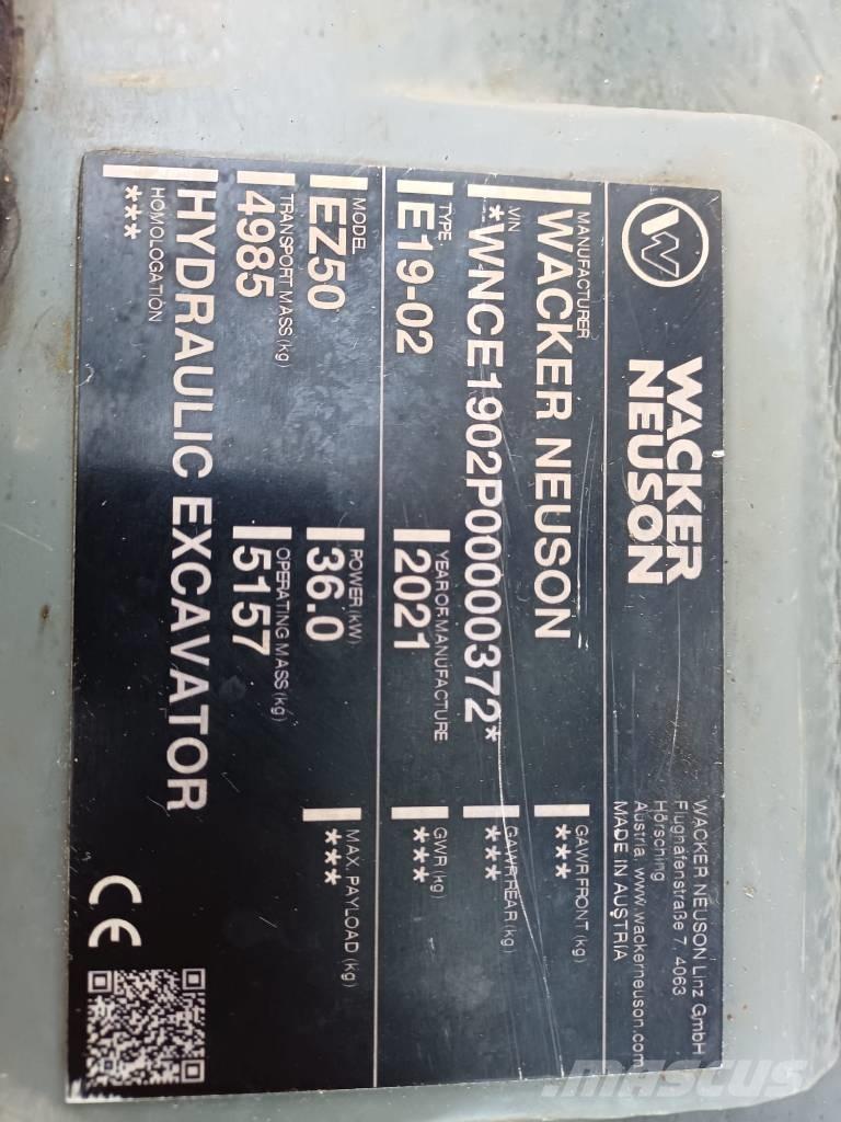 Wacker Neuson EZ 50 Mini bagri <7t
