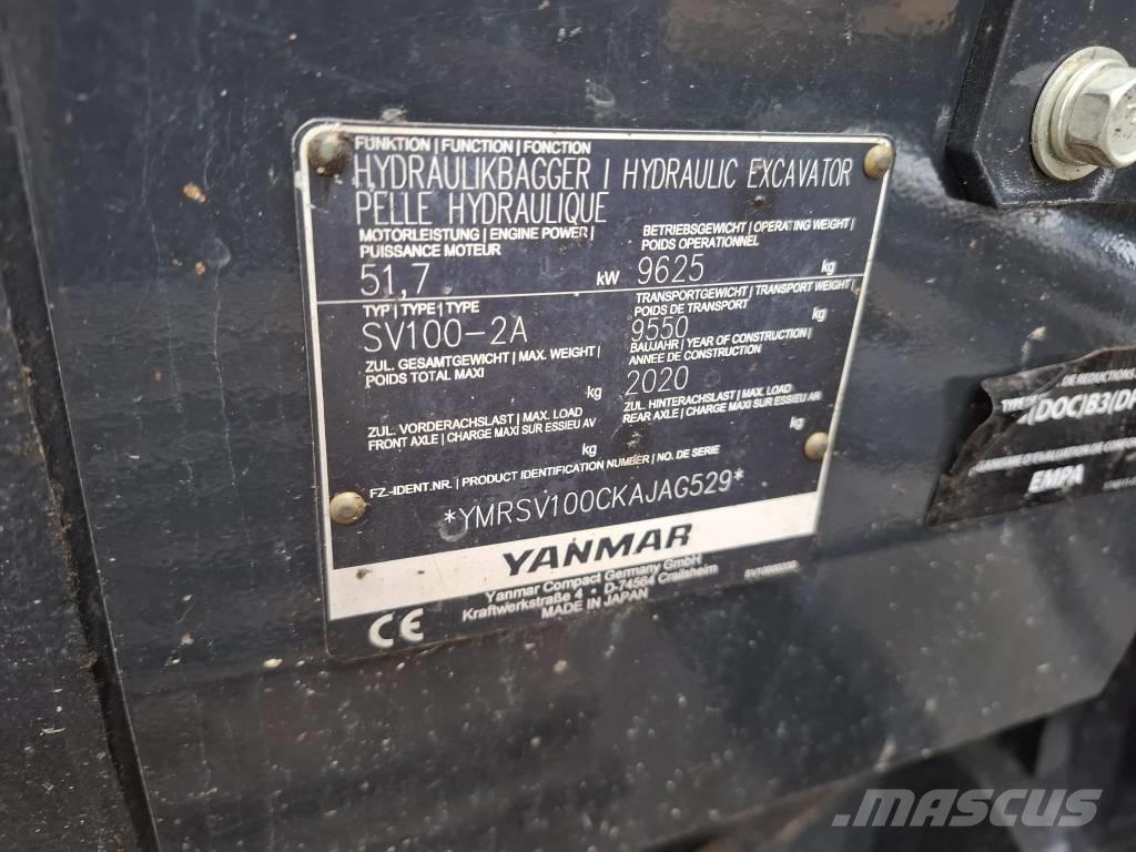 Yanmar SV 100-2A Midi bagri 7t – 12t