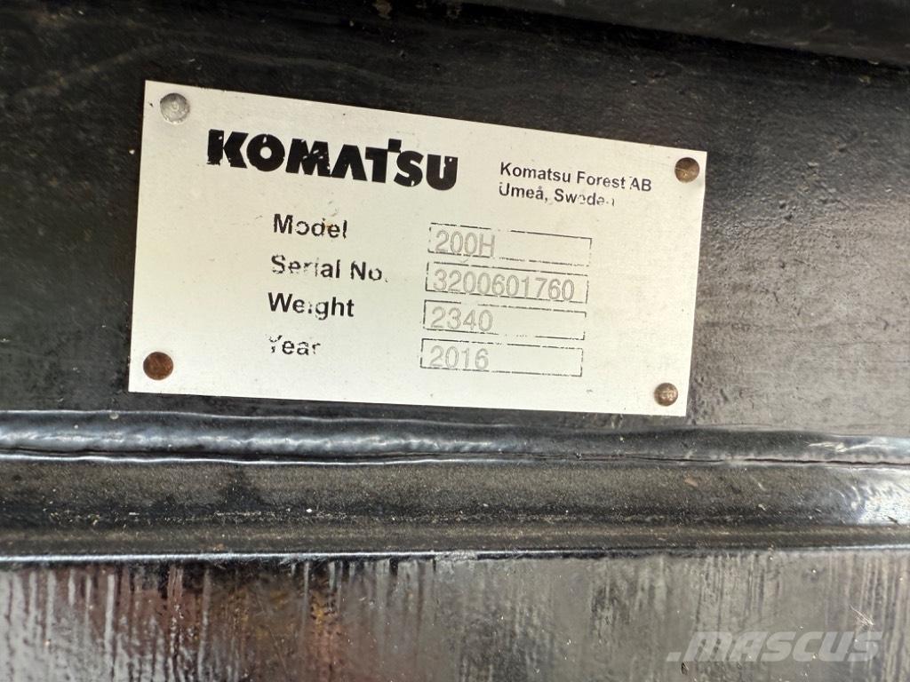 Komatsu 901 Harvesterji