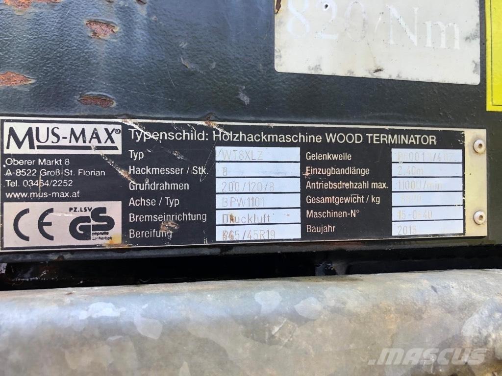 Mus-Max WT8XLZ Drobilci lesa