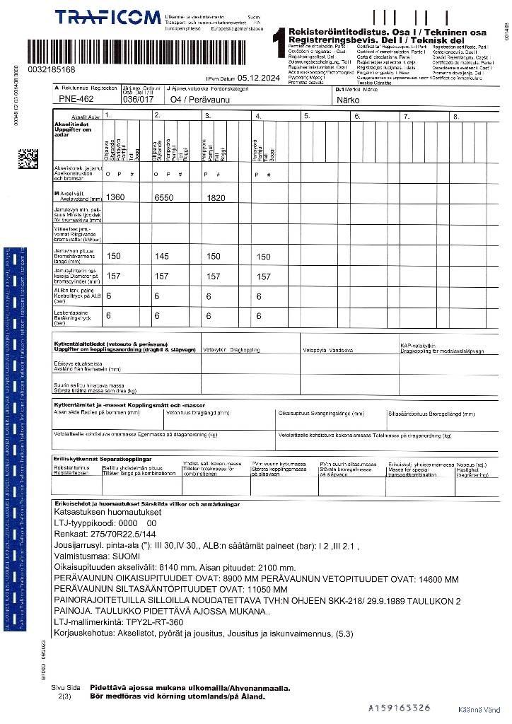 Närko TPY2L-RT-360 Razstavljive prikolice
