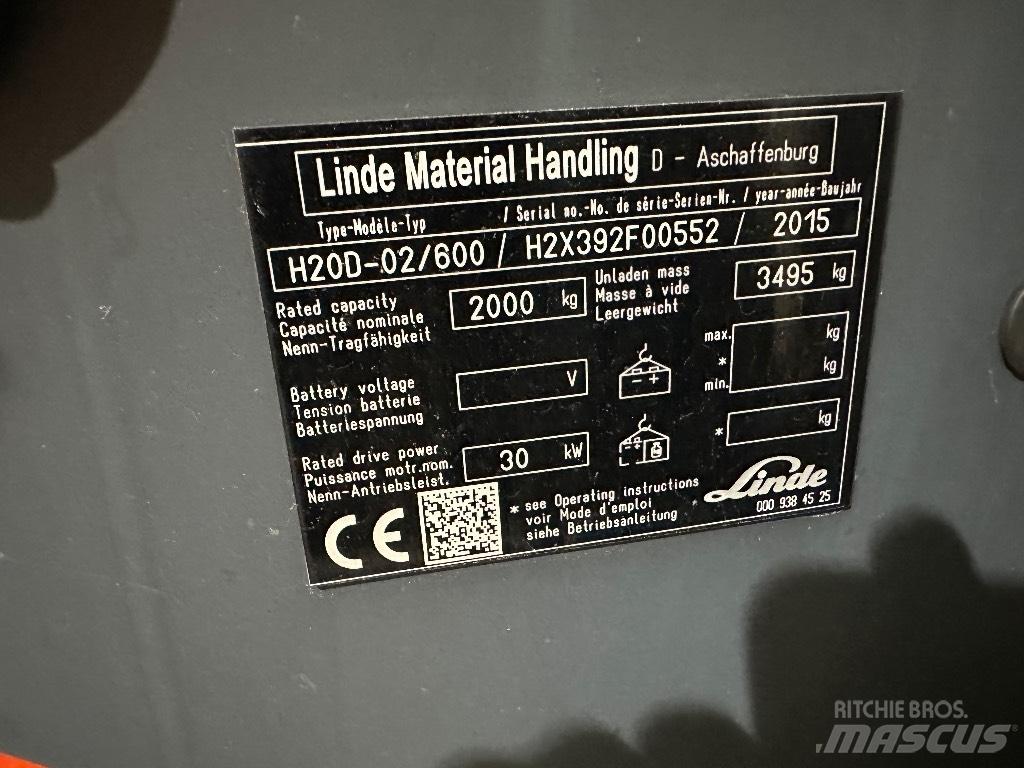 Linde H20D-02 Dizelski viličarji
