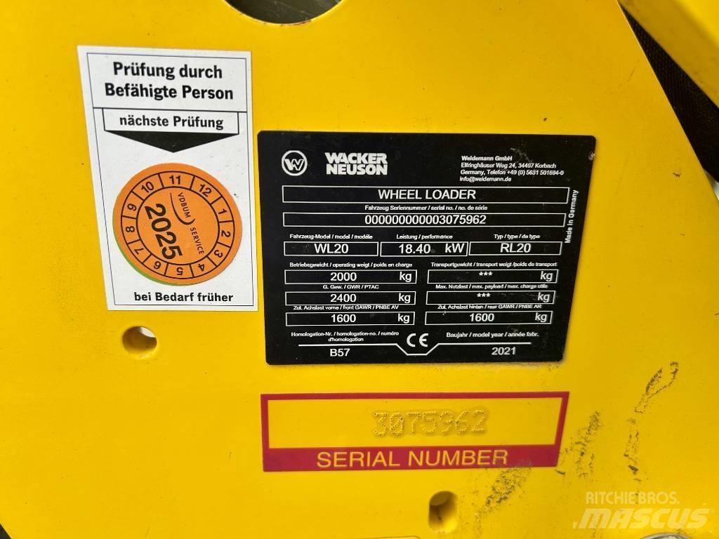 Wacker Neuson WL 20 Kolesni nakladalci