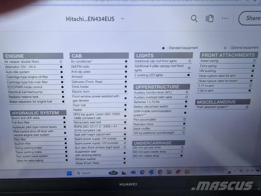 Hitachi ZX 33 U-6 Mini bagri <7t