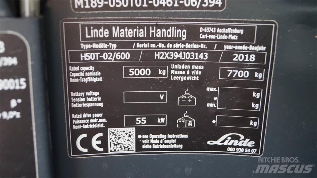 Linde H50T/600 Plinski viličarji
