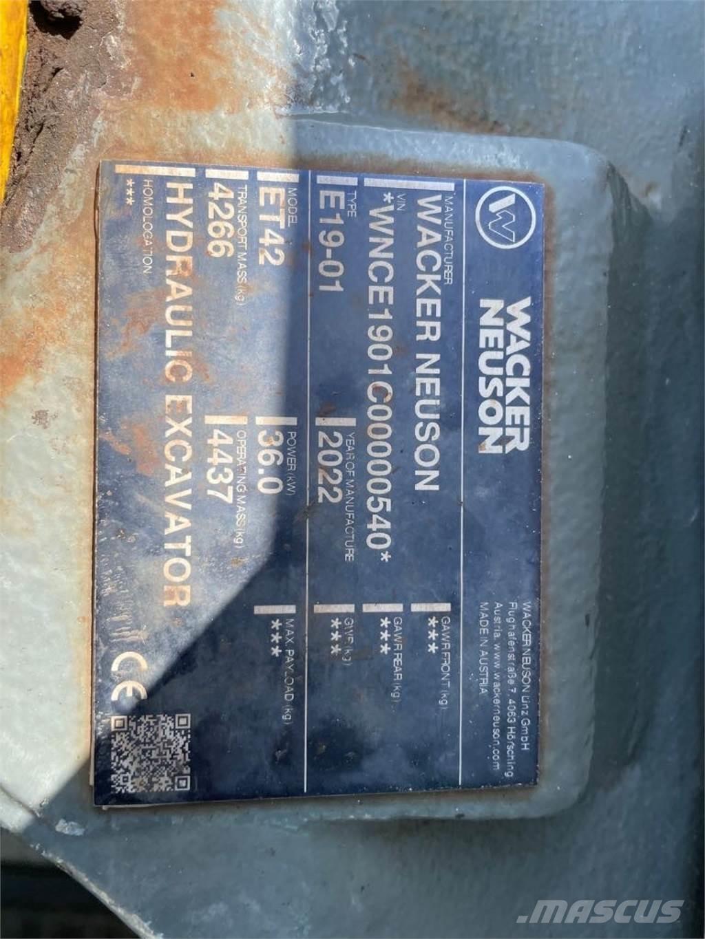 Wacker Neuson ET42 Bagri goseničarji