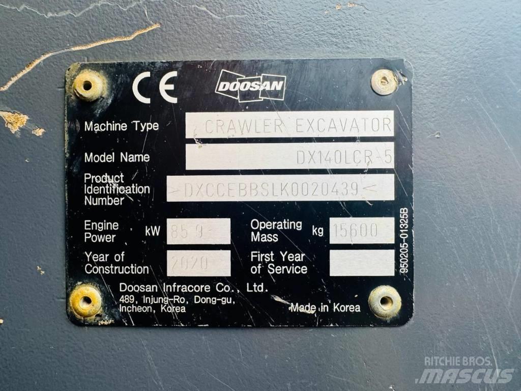 Doosan DX 140 LCR-5 Bagri goseničarji