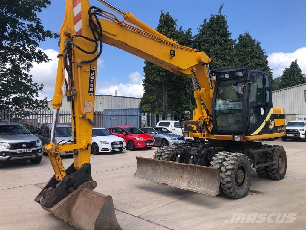 JCB JS145W Bagri na kolesih