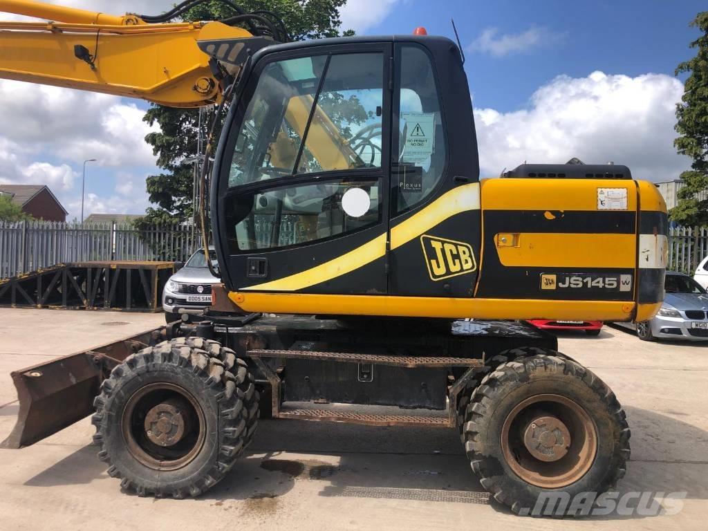 JCB JS145W Bagri na kolesih