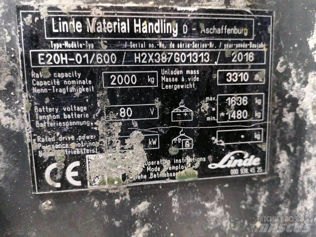 Linde E20H-01/600 Električni viličarji