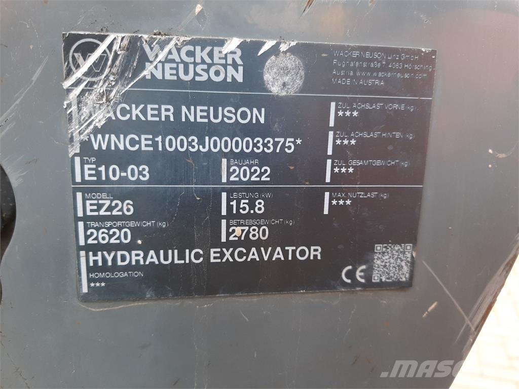 Wacker Neuson EZ26 Bagri goseničarji